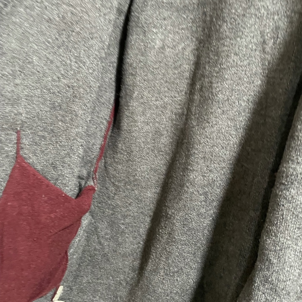 Ann Taylor Burgundy Maroon Gray Wool Cashmere Blend Open Cardigan Sz Small - Picture 3 of 5